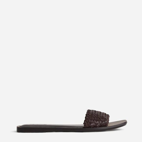 [NWT] Madewell The Woven Leather Slide in Brown - Picture 4 of 4